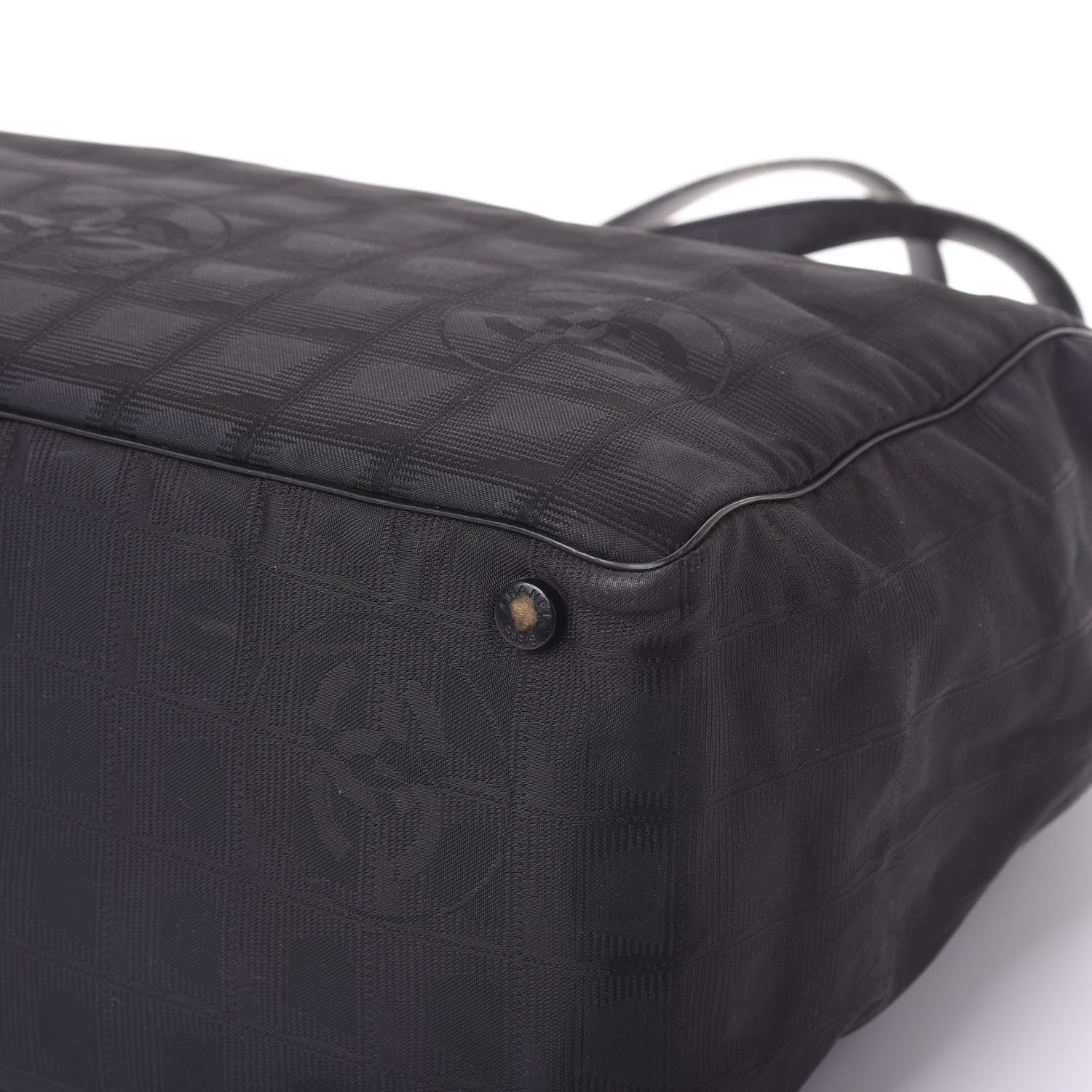 Chanel Nylon Large Travel Tote Black 8 of 12