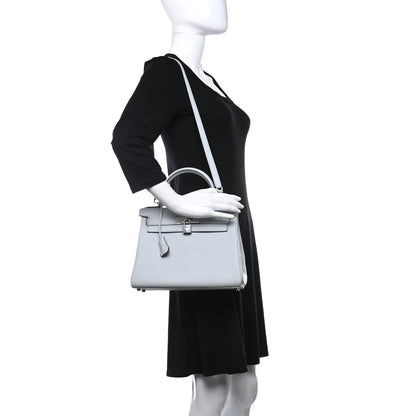 Hermes Togo Kelly Retourne 28 Bleu Pale 2 of 10