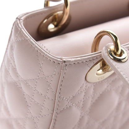 Christian Dior Lambskin Cannage Small Lucky Badges My Lady Dior Pink 9 of 14