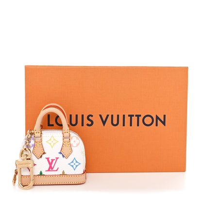 Louis Vuitton LV x TM Monogram Multicolor Micro Alma Bag Charm White 6 of 6