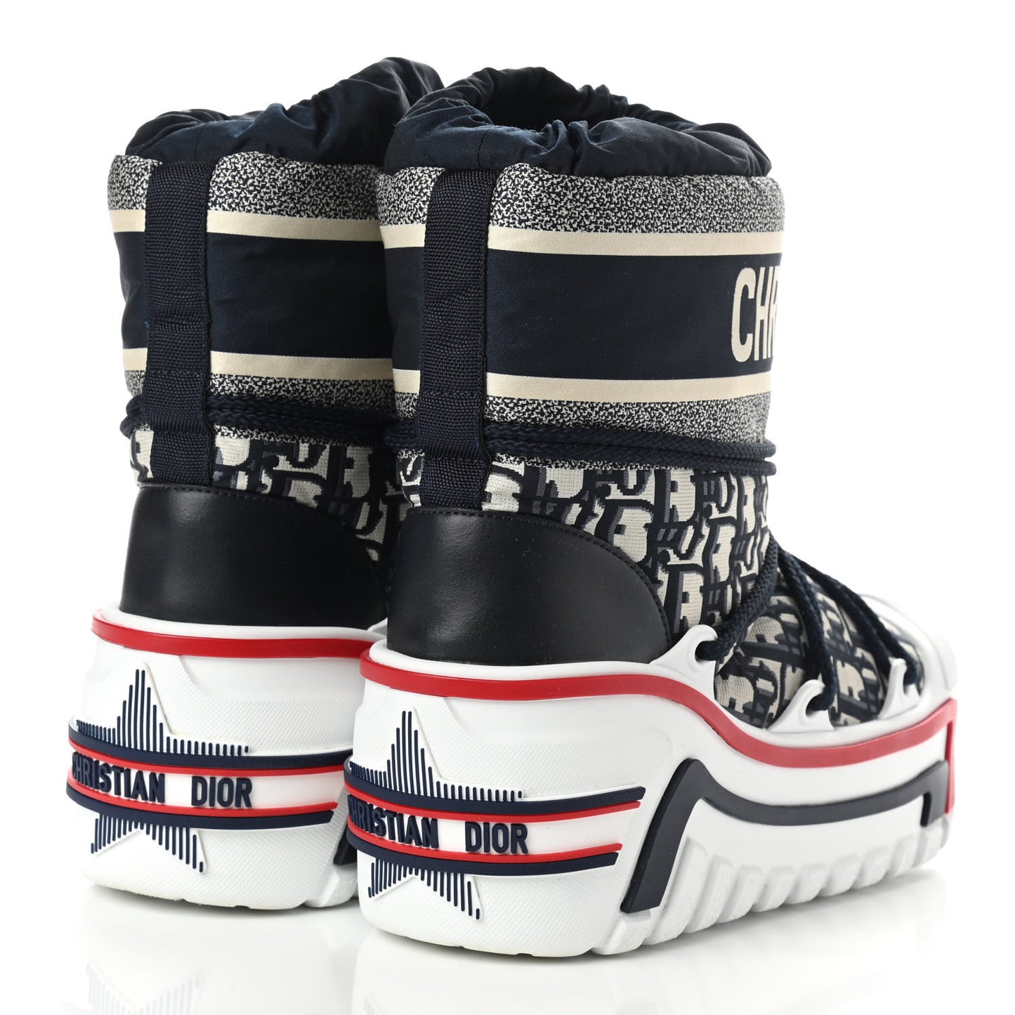 Oblique Nylon DiorAlps Boot 37.5 Deep Blue