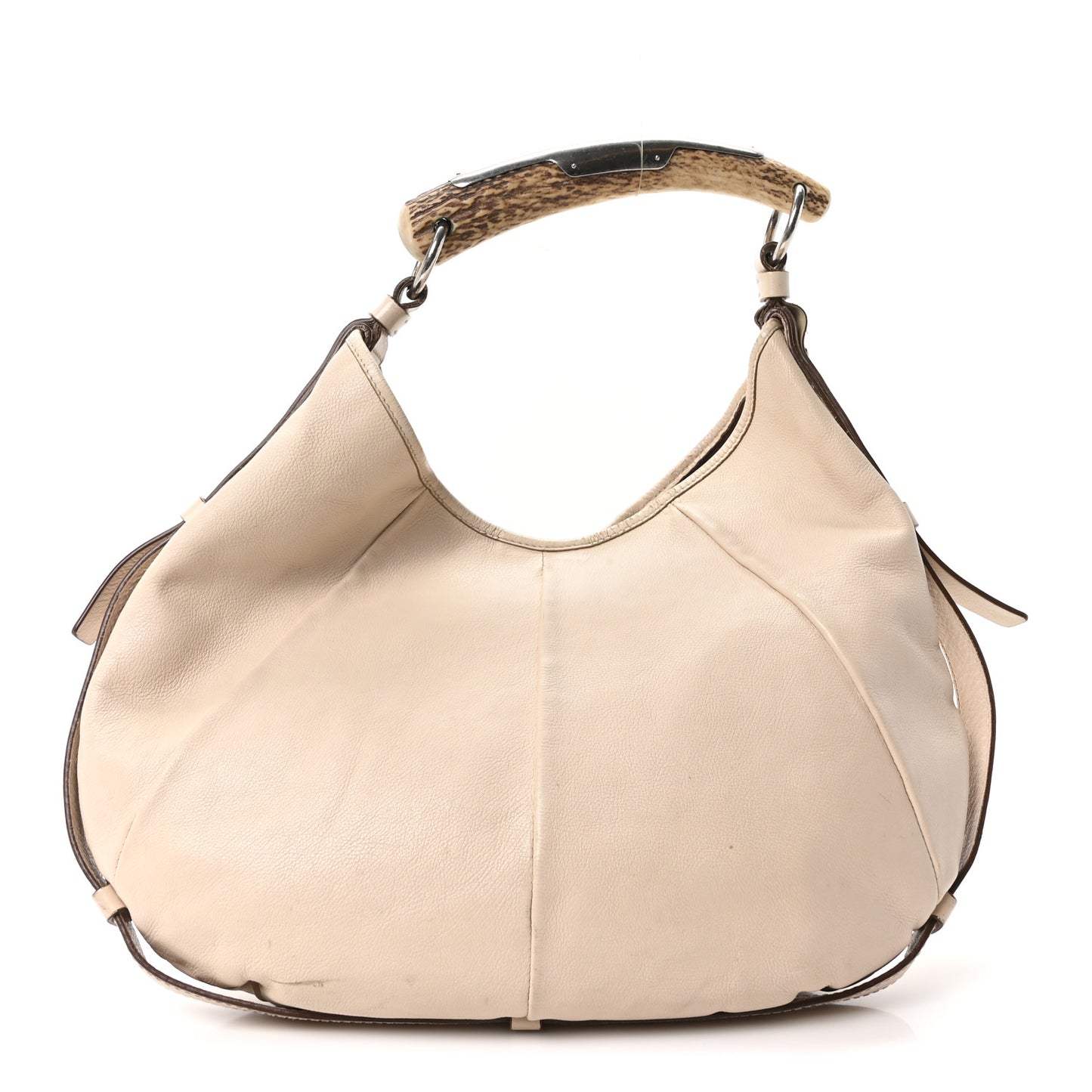 Calfskin Mombasa Horn Hobo Off White