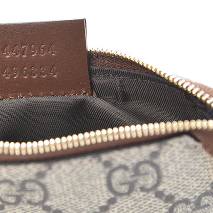 Gucci GG Supreme Monogram Key Case Beige Ebony Cuir 7 of 8