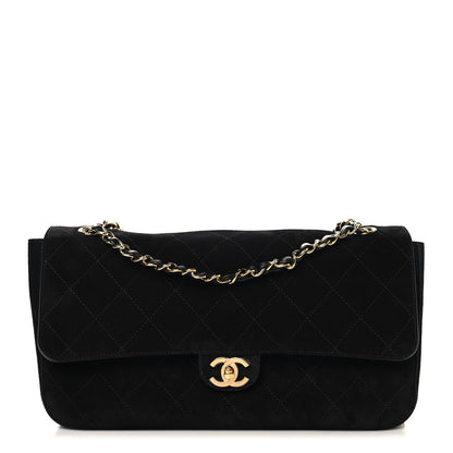 Chanel Suede Calfskin Small Souplissimo Maxi Flap Black 1 of 21