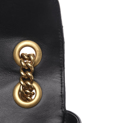 Gucci Calfskin Matelasse Mini GG Marmont Shoulder Bag Black 12 of 13