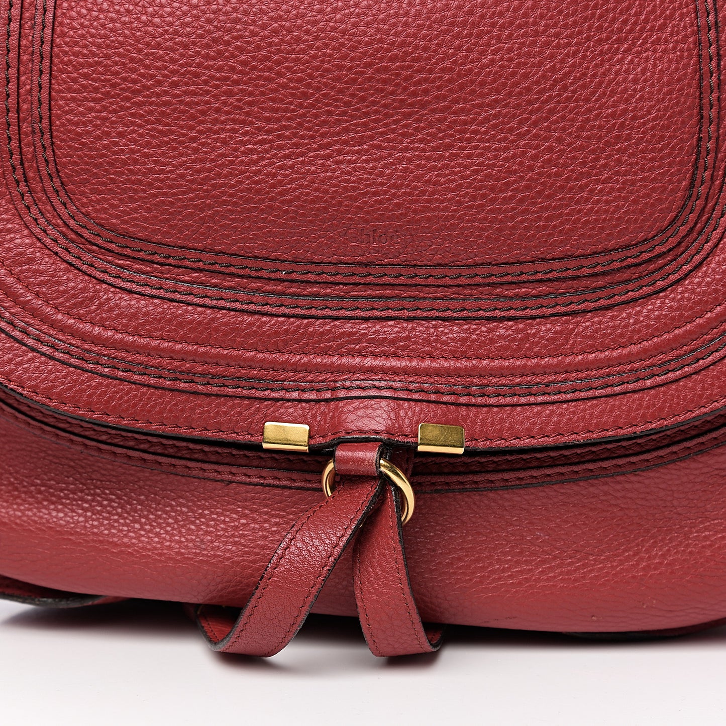 Calfskin Large Marcie Hobo Garnet