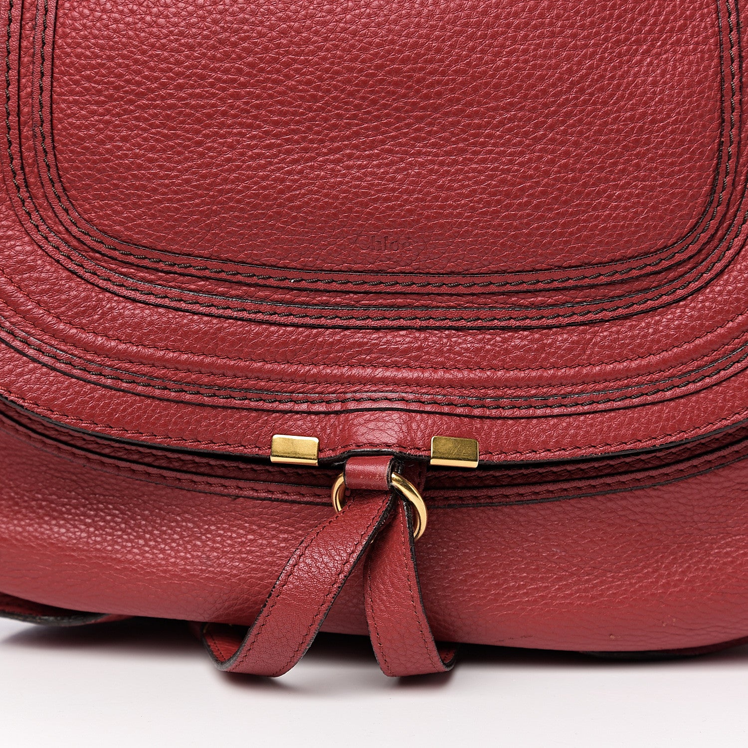 Chloe Calfskin Large Marcie Hobo Garnet 10 of 10
