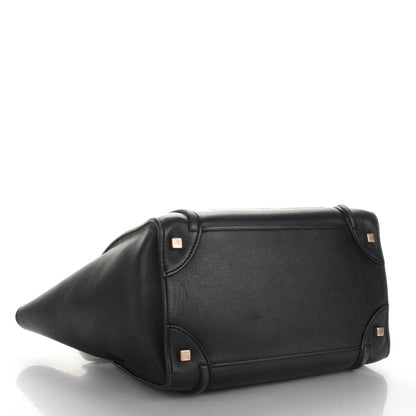 Celine Smooth Calfskin Mini Luggage Navy Blue 4 of 9