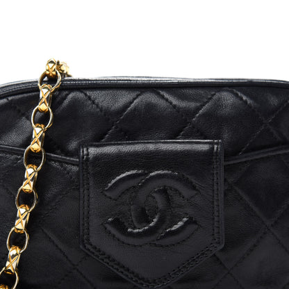 Chanel Lambskin Quilted CC Tassel Camera Bag Black 11 of 11