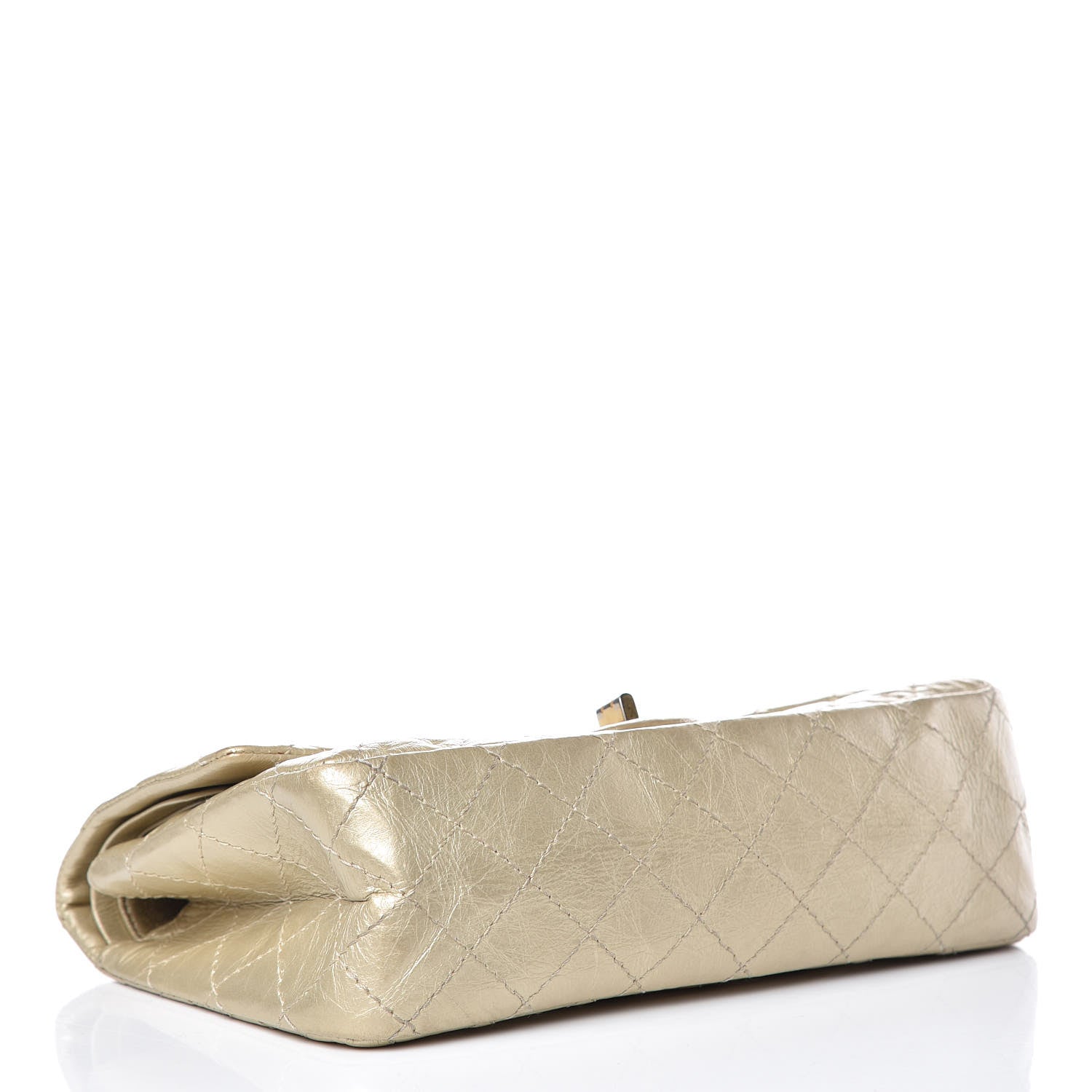 Chanel Metallic Aged Calfskin Quilted 2.55 Reissue 225 Flap Gold 4 of 14