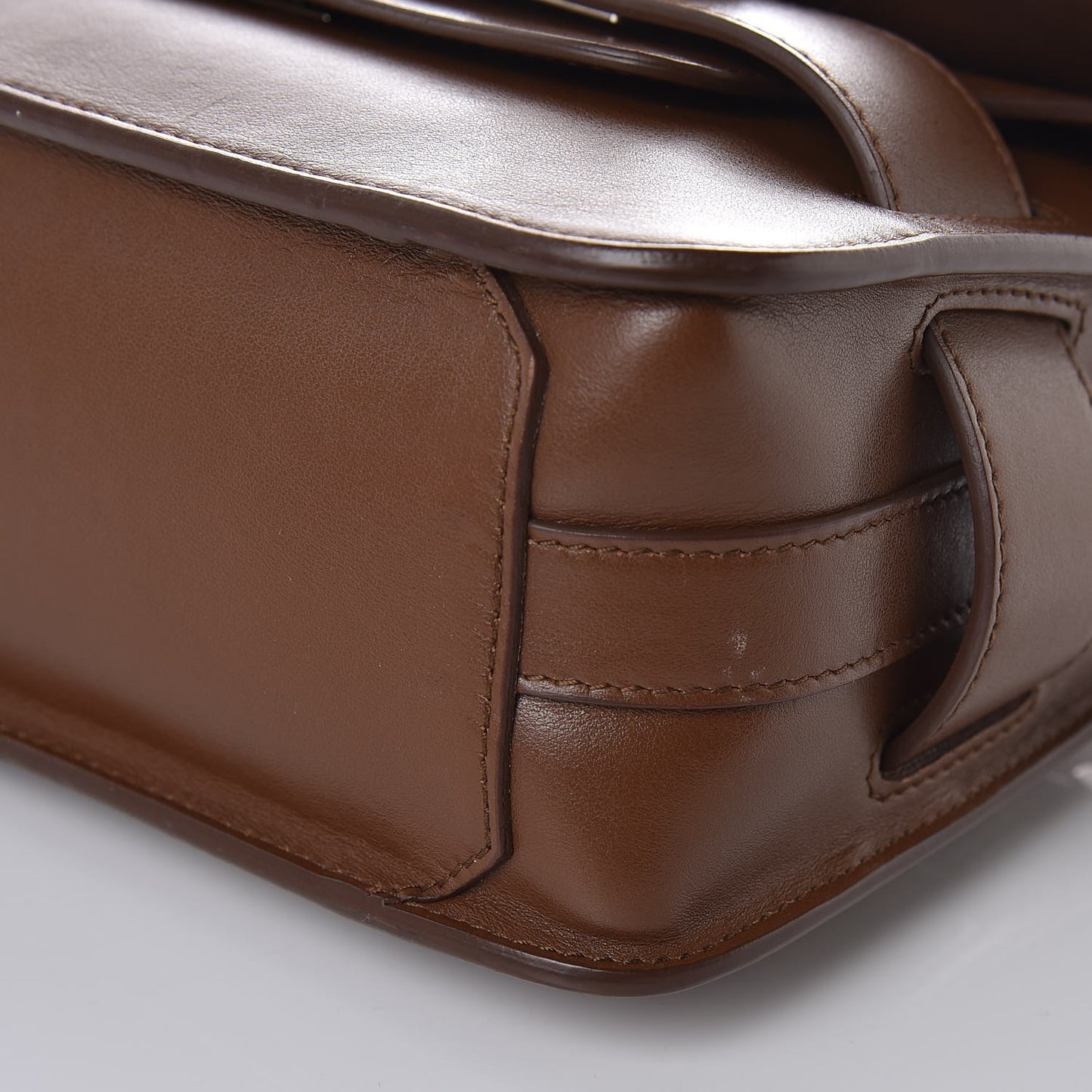 Smooth Calfskin Mini PS11 Classic Shoulder Bag Hazelnut