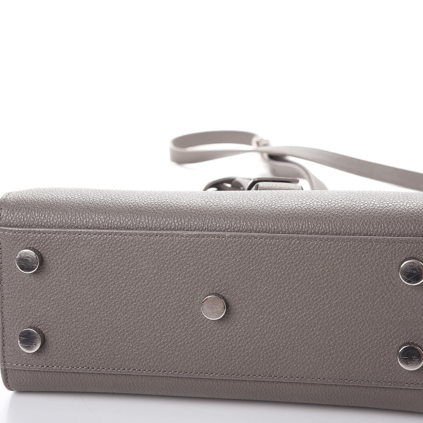 Grained Calfskin Nano Sac De Jour Fog