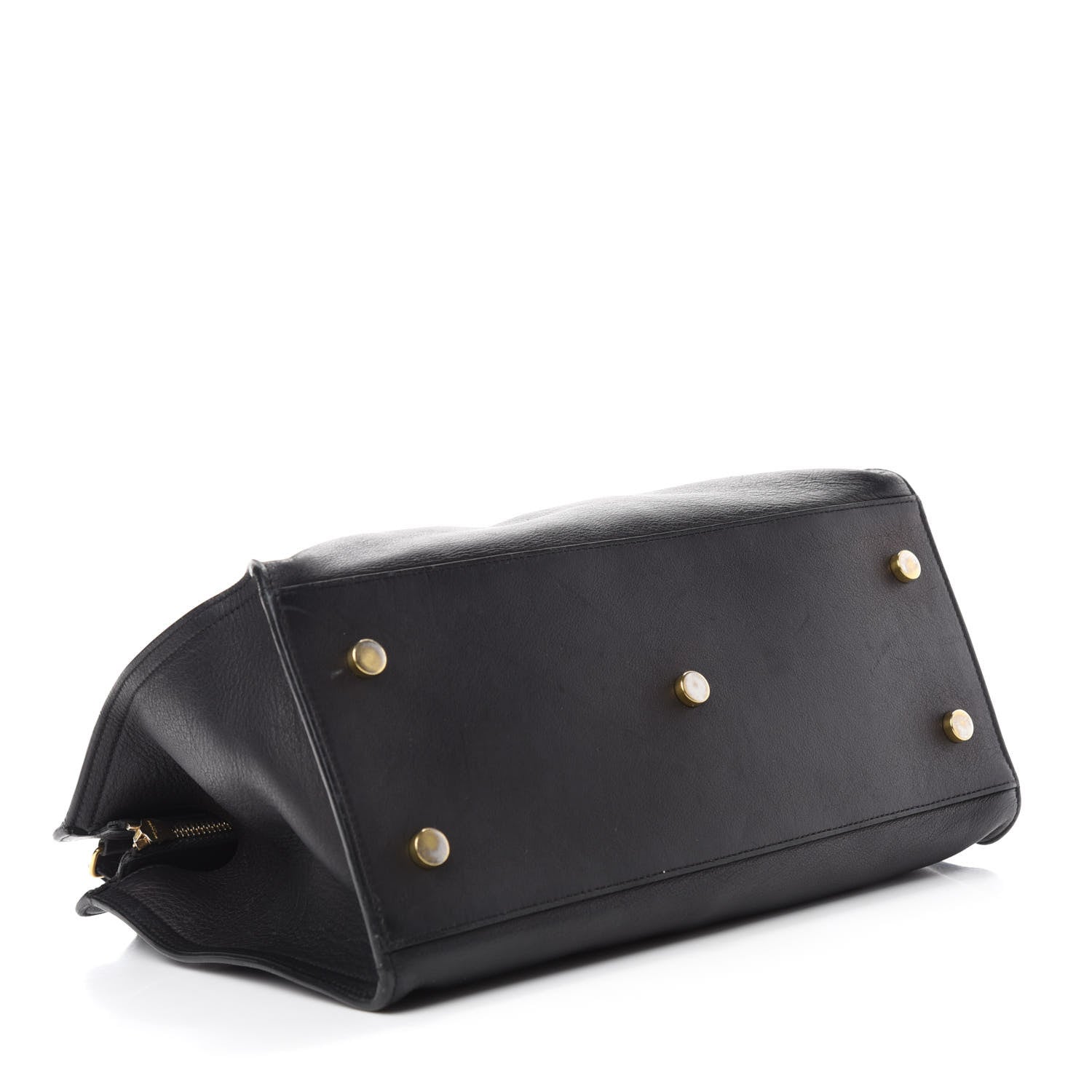 Saint Laurent Smooth Calfskin Small Monogram Cabas Black 4 of 15