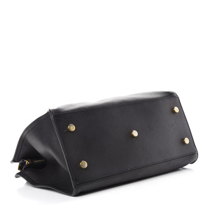 Saint Laurent Smooth Calfskin Small Monogram Cabas Black 4 of 15
