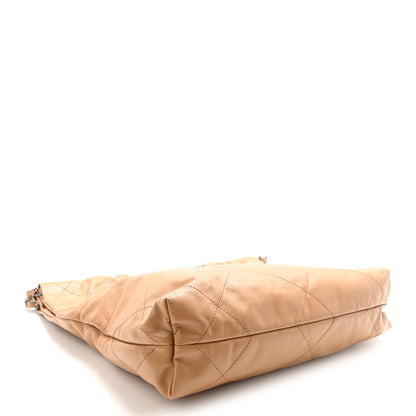 Chanel Shiny Calfskin Quilted Small Chanel 22 Beige 5 of 11