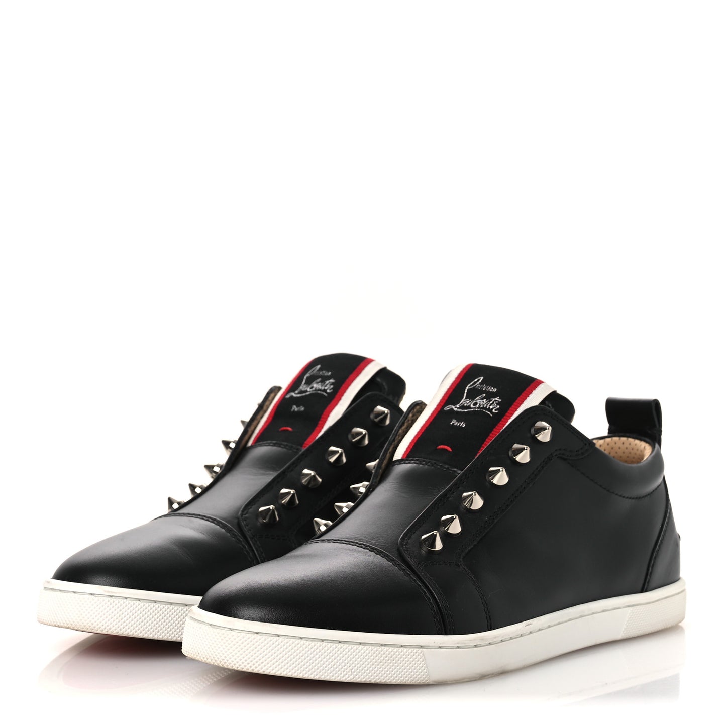 Calfskin Fique A Vontade Flat Sneakers 36 Black