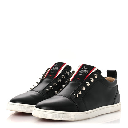 Christian Louboutin Calfskin Fique A Vontade Flat Sneakers 36 Black 4 of 13