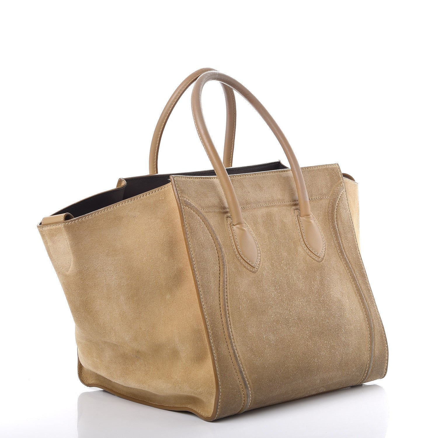 Celine Nubuck Medium Phantom Luggage Beige 3 of 15