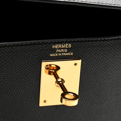 Hermes Epsom Kelly Sellier 28 Black 6 of 11
