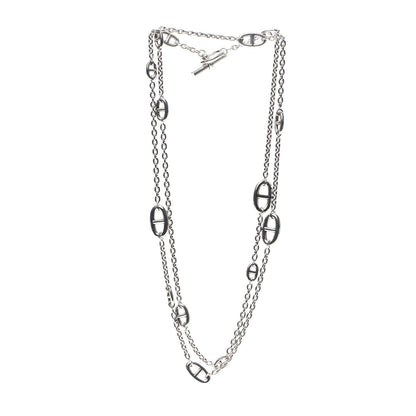 Hermes Sterling Silver Farandole Necklace 120 4 of 5