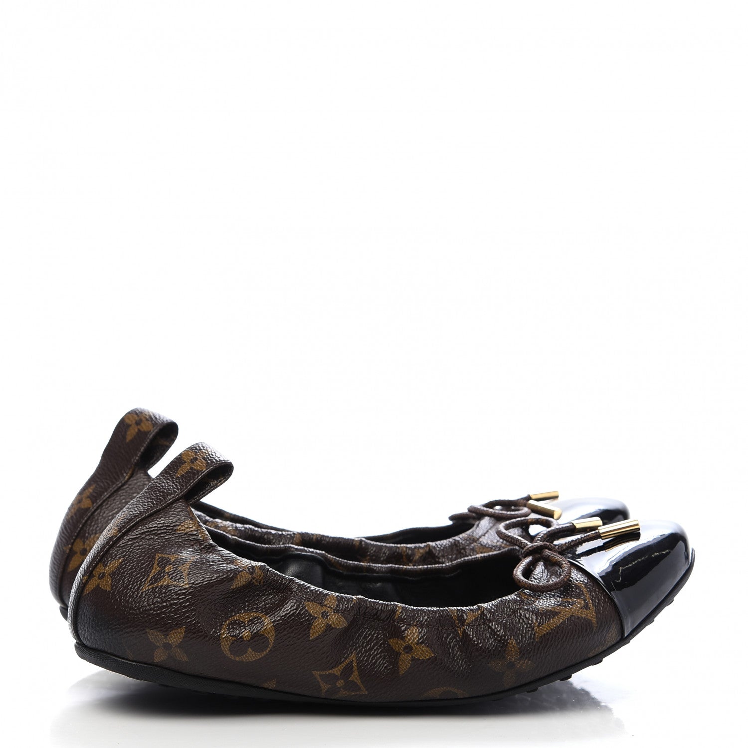 Louis Vuitton Monogram Flirty Ballerina Flats 36 Black 4 of 8
