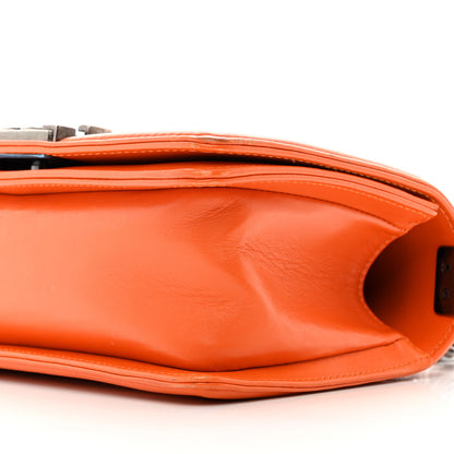 Chanel Snakeskin Small Boy Flap Orange 10 of 11