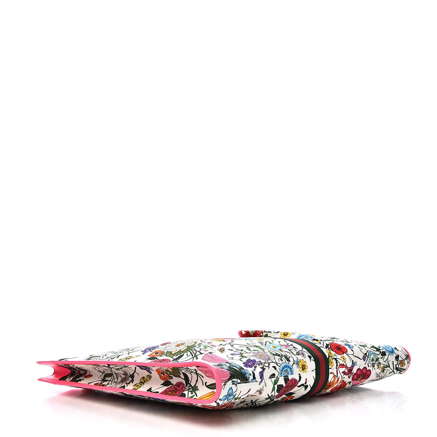 Canvas Flora Maxi Rajah Chain Tote Fluorescent Fuchsia