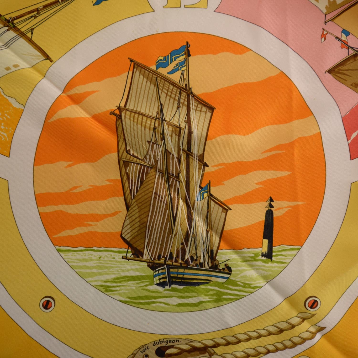 Hermes Silk Belles Amures Scarf 90 7 of 10