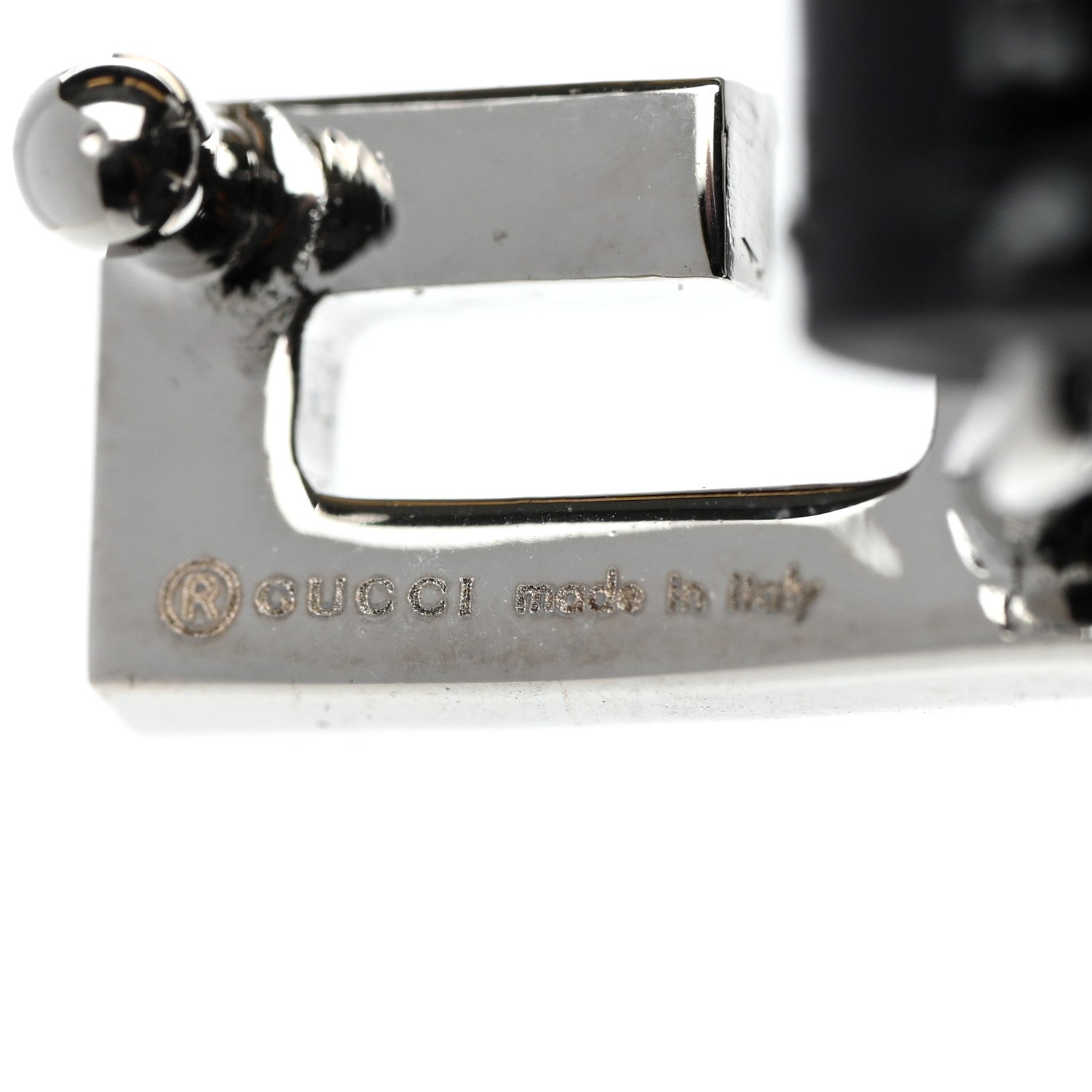 Gucci Patent Crystal G Buckle Choker Black 4 of 5