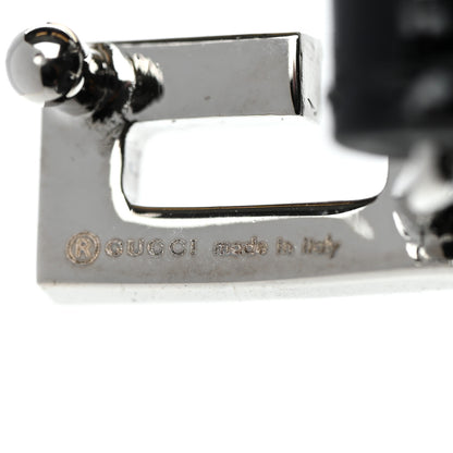 Gucci Patent Crystal G Buckle Choker Black 4 of 5