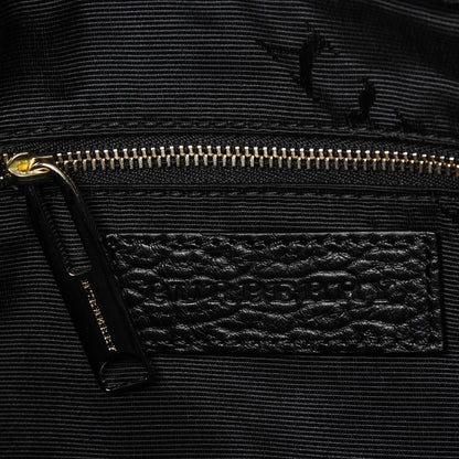 Burberry Heritage Grain Check Embossed Medium Dewsbury Tote Black 7 of 9