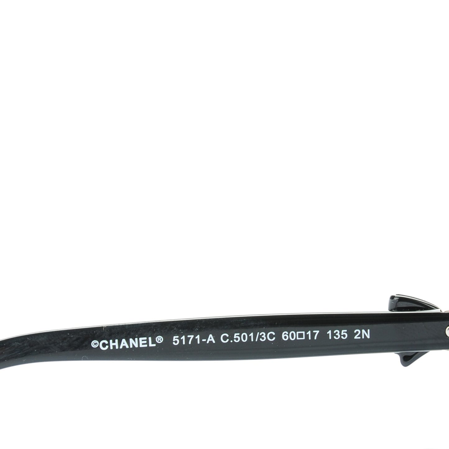 Acetate CC Bow Sunglasses 5171 Black White
