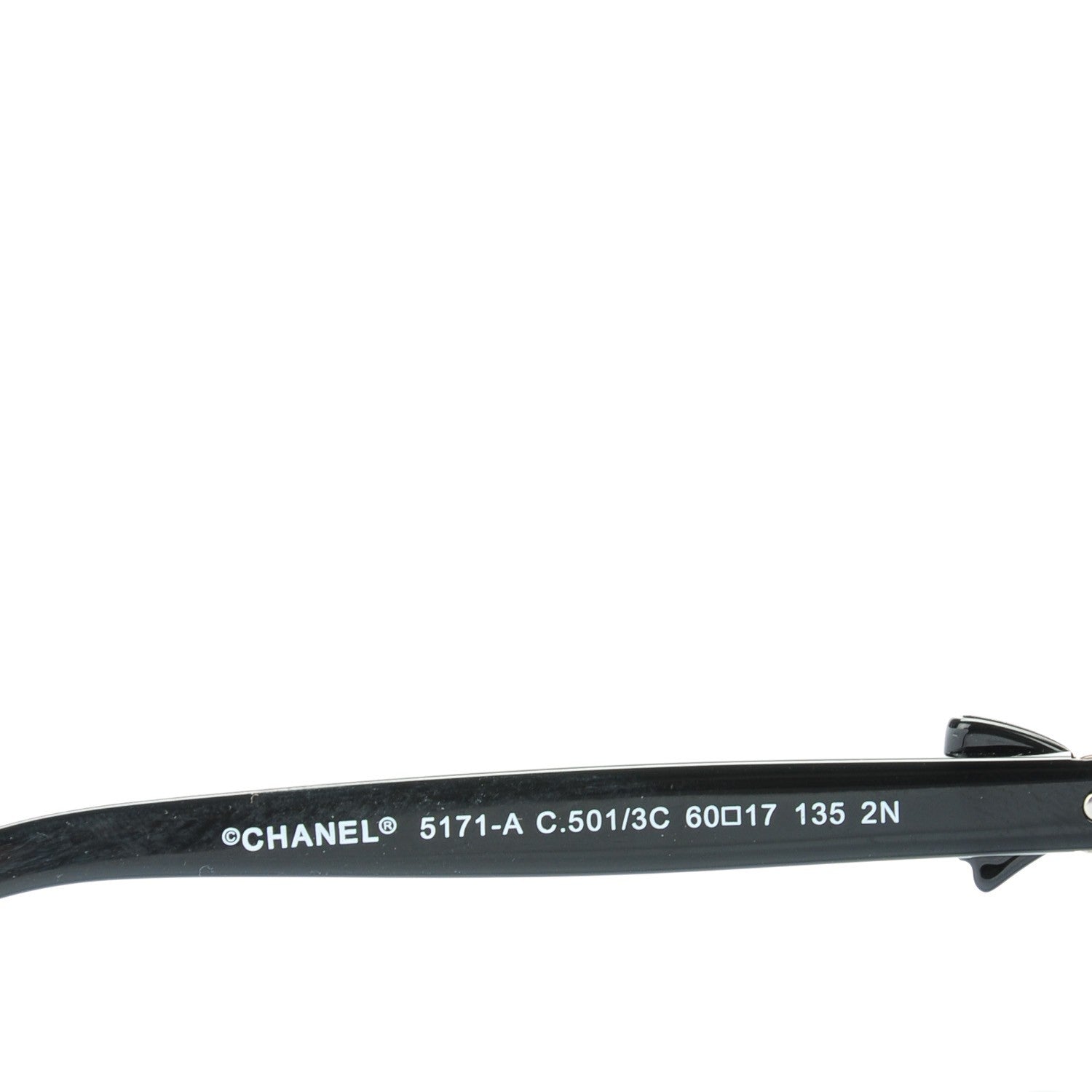 Chanel Acetate CC Bow Sunglasses 5171 Black White 4 of 7