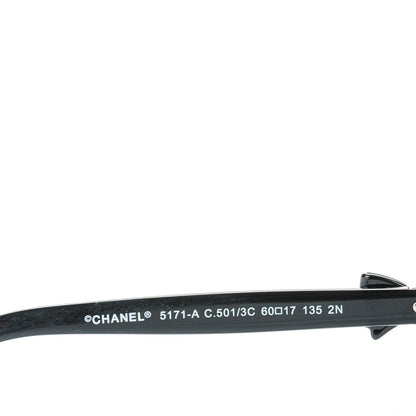 Chanel Acetate CC Bow Sunglasses 5171 Black White 4 of 7