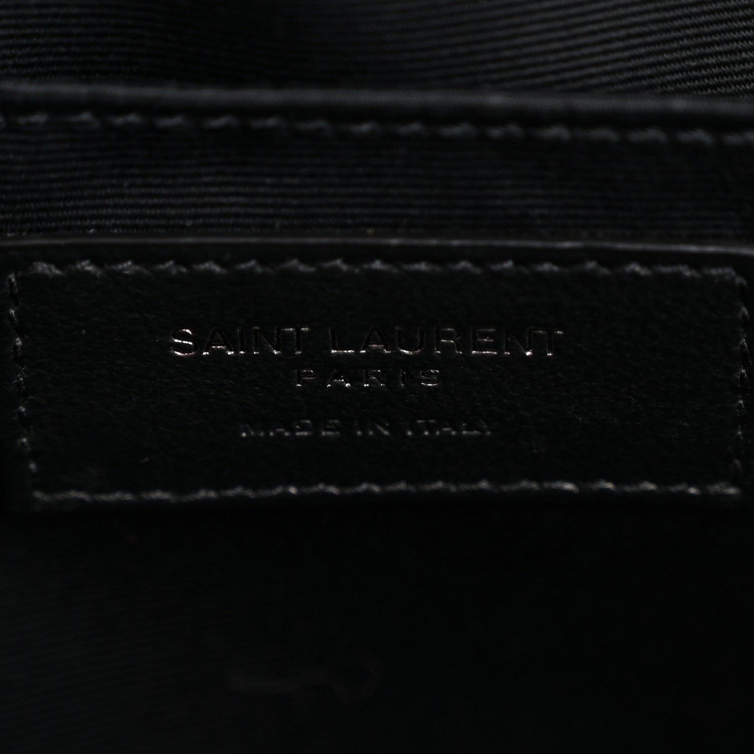 Saint Laurent Calfskin Matelasse Monogram Lou Camera Bag Black 6 of 12