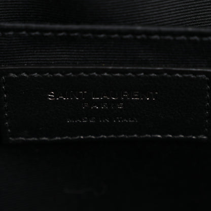 Saint Laurent Calfskin Matelasse Monogram Lou Camera Bag Black 6 of 12