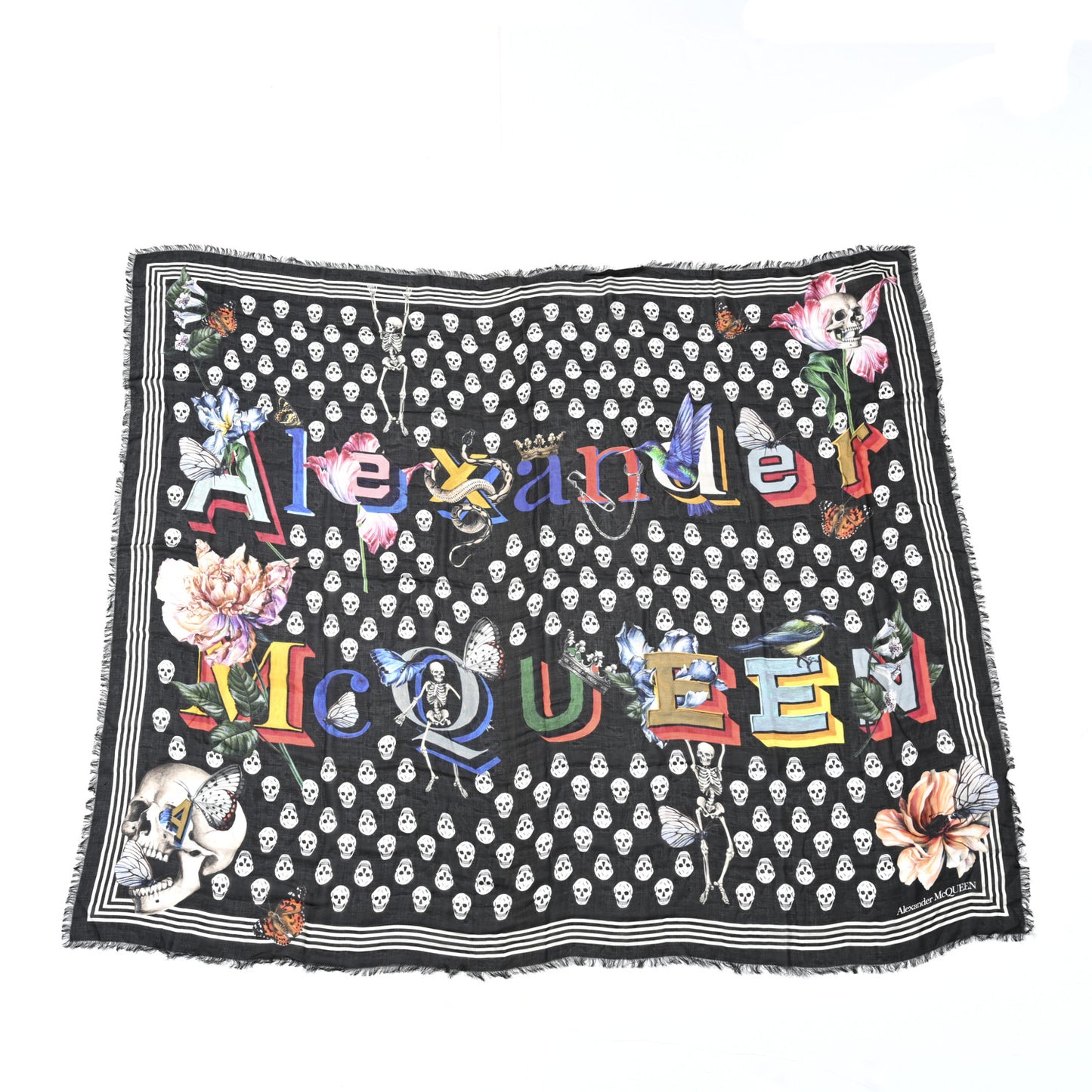 Modal Skull Logo Scarf Multicolor