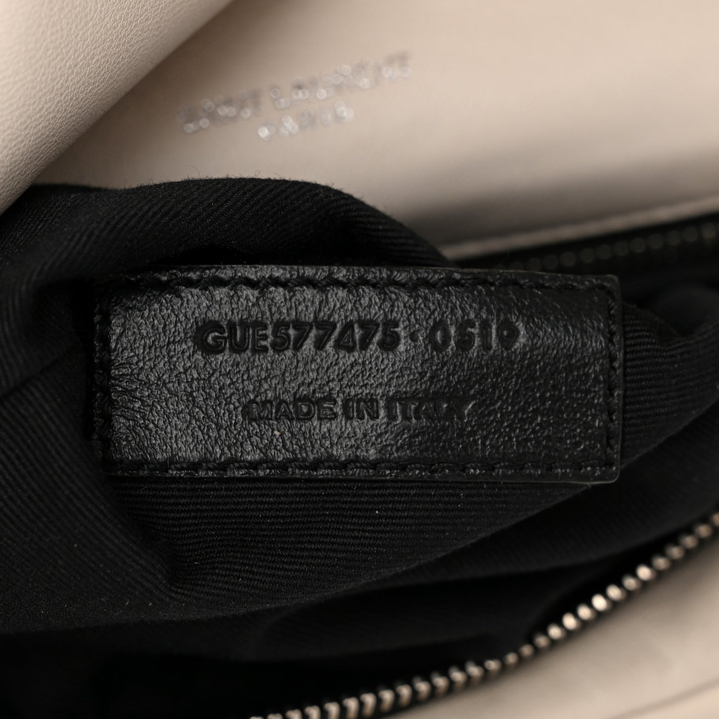 Lambskin Quilted Medium Loulou Puffer Monogram Chain Satchel Crema Soft