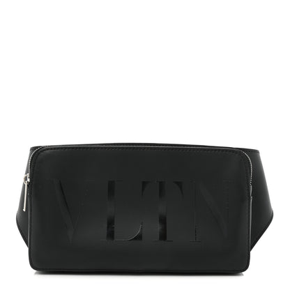 Valentino Garavani Calfskin VLTN Belt Bag Black 1 of 11