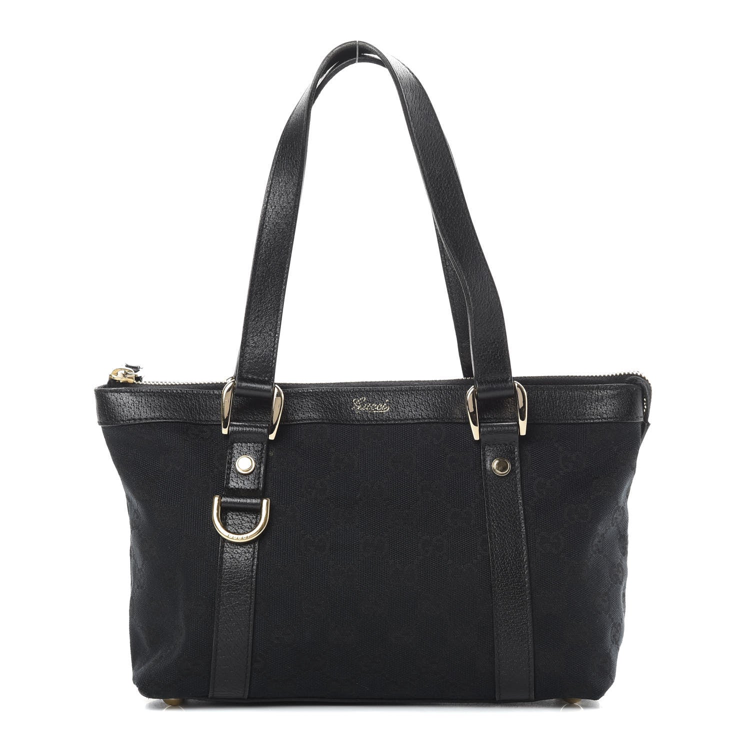 Gucci Monogram Small Abbey Tote Black 1 of 16