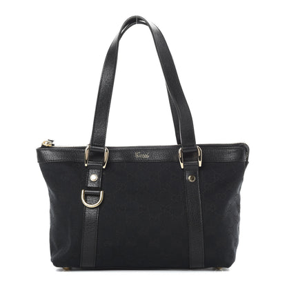 Gucci Monogram Small Abbey Tote Black 1 of 16