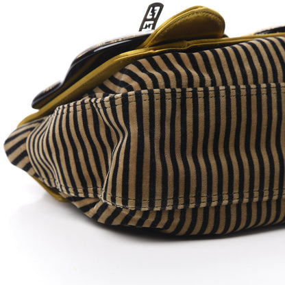 Fendi Velvet Calf Hair Pequin B Bag Tan Black 9 of 12