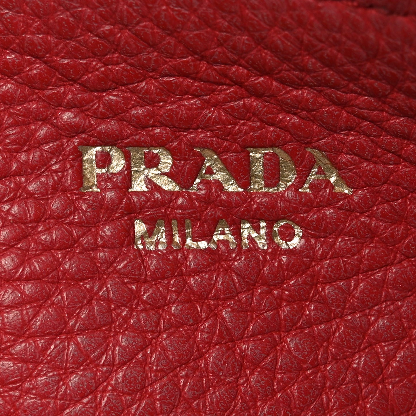 Vitello Daino Top Handle Shoulder Bag Rosso