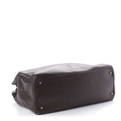 Chanel Caviar XL Weekender Bag Brown 3 of 9