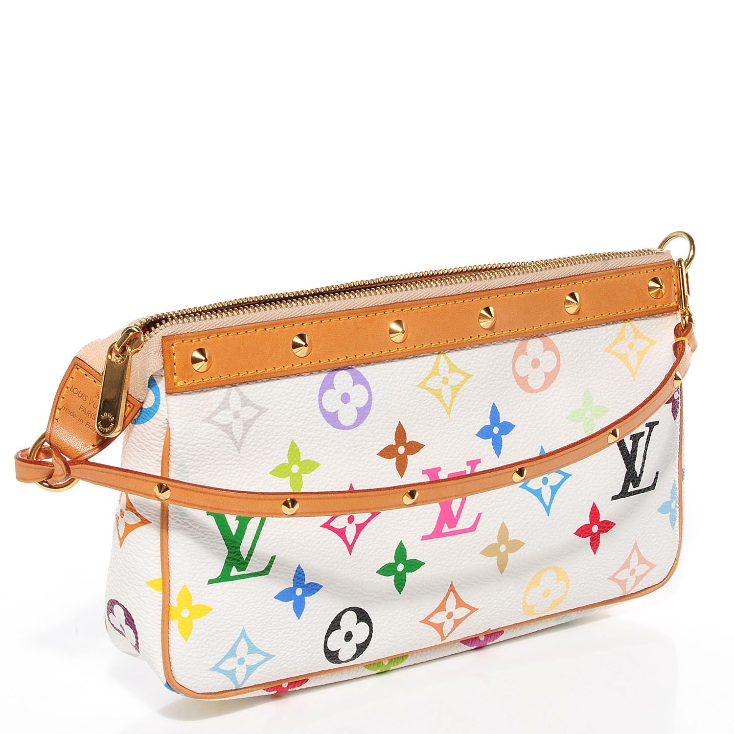Louis Vuitton Monogram Multicolor Pochette Accessories White 4 of 9