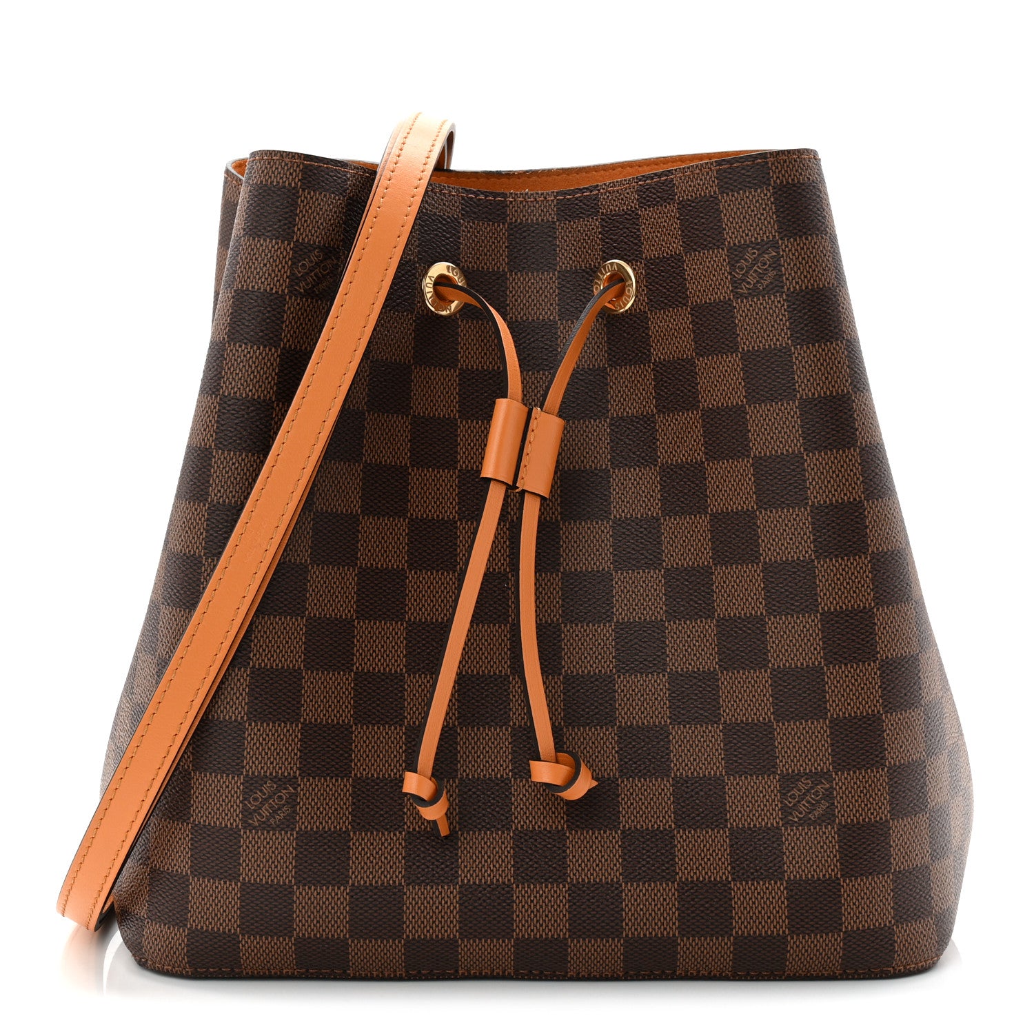 Louis Vuitton Damier Ebene Neonoe MM Safran 1 of 11