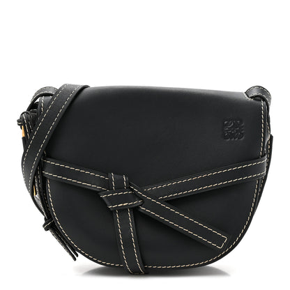 Loewe Grained Calfskin Small Gate Crossbody Bag Navy 1 of 10