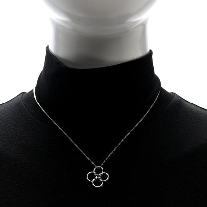 Tiffany Sterling Silver Elsa Peretti Quadrifoglio Pendant Necklace 2 of 4