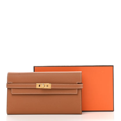 Hermes Epsom Kelly Longue Wallet Gold 8 of 8
