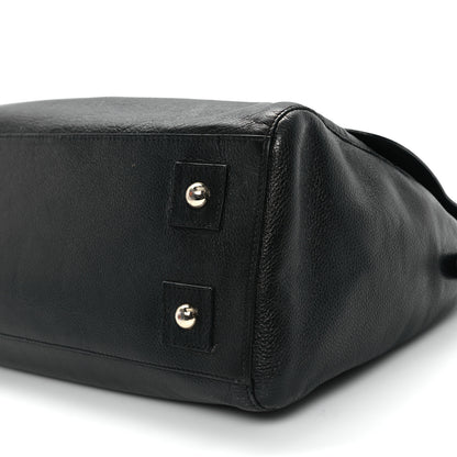 Mulberry Glossy Goatskin Medium Del Rey Satchel Black 10 of 11